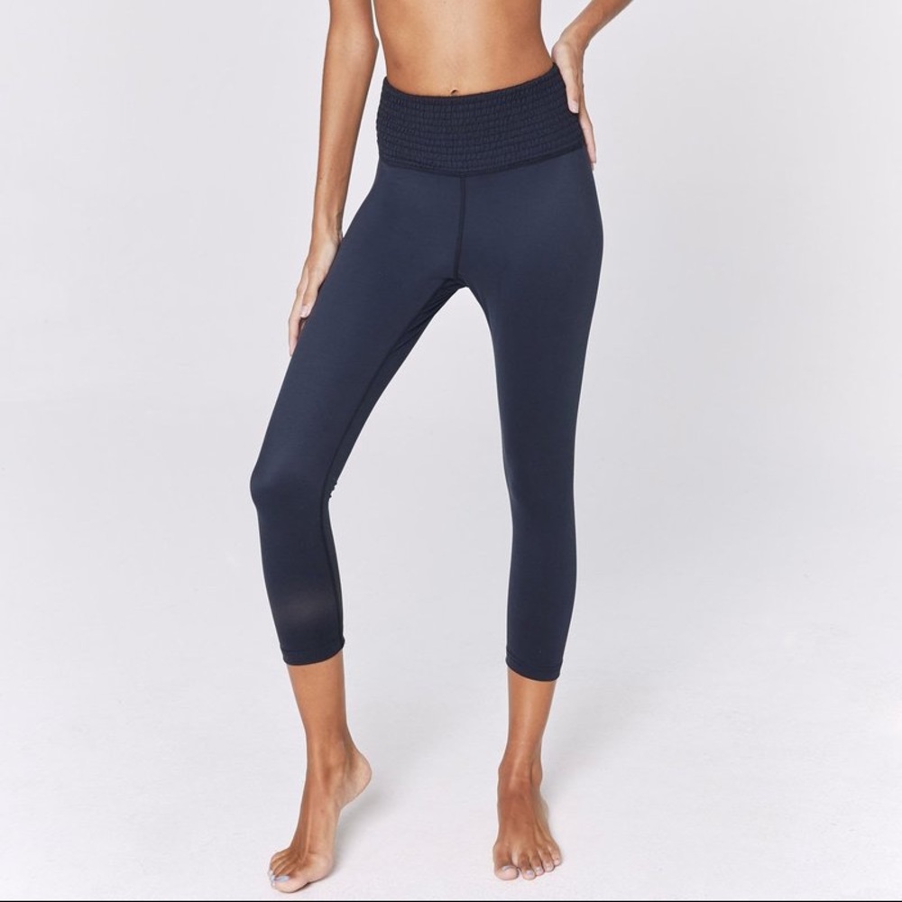 Spiritual Gangster Smocked Yoga Legging